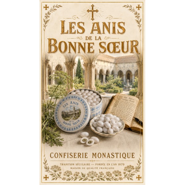 Les Anis de la Bonne Sœur – affiche & plaque vintage | Manufacture Arssans
