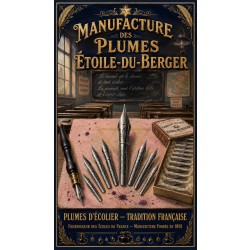 Manufacture des Plumes Étoile-du-Berger – affiche & plaque vintage | Manufacture Arssans