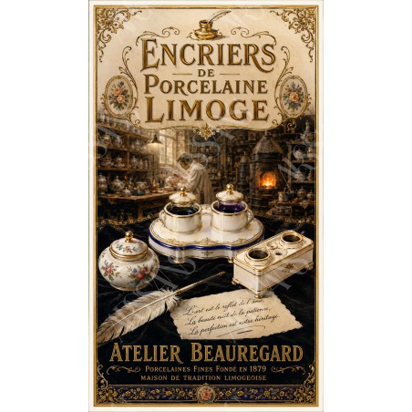 Encriers de Porcelaine Limoge — Manufacture Arssans