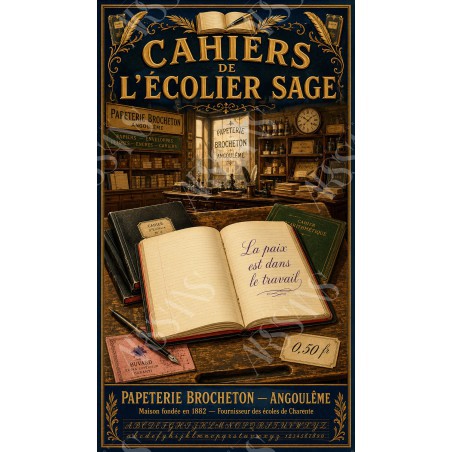 Cahiers de l'Écolier Sage — Manufacture Arssans