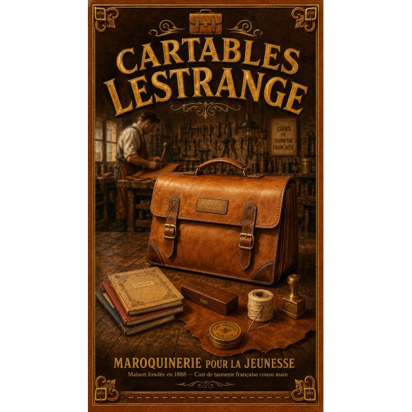 Cartables Lestrange – affiche & plaque vintage | Manufacture Arssans
