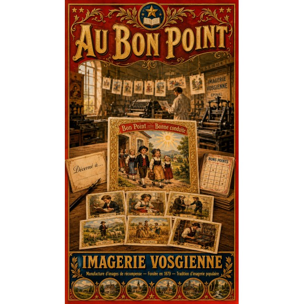 Au Bon Point – affiche & plaque vintage | Manufacture Arssans