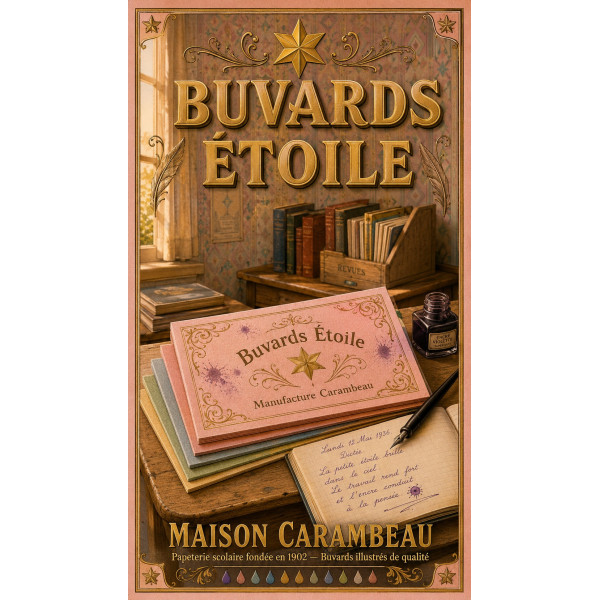 Buvards Étoile – affiche & plaque vintage | Manufacture Arssans