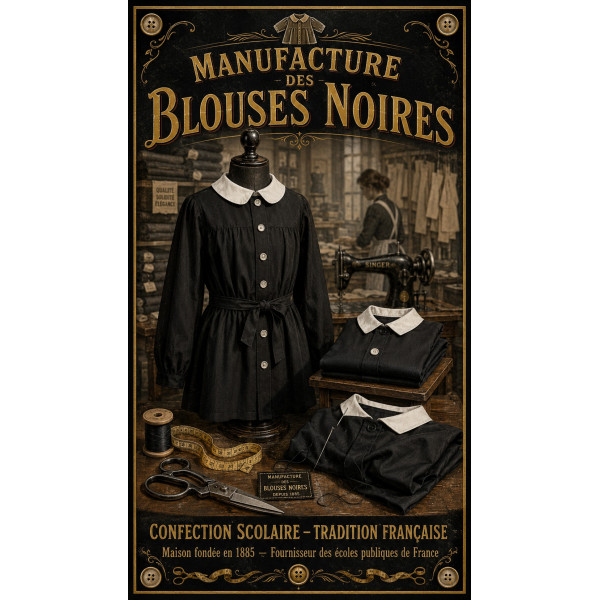 Manufacture des Blouses Noires – affiche & plaque vintage | Manufacture Arssans