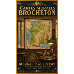 Cartes Murales Brocheton – affiche & plaque vintage | Manufacture Arssans