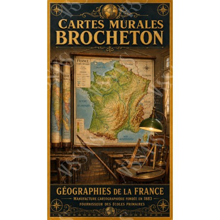 Cartes Murales Brocheton — Manufacture Arssans