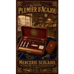 Au Plumier d'Acajou – affiche & plaque vintage | Manufacture Arssans