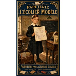 Papeterie de l'Écolier Modèle – affiche & plaque vintage | Manufacture Arssans