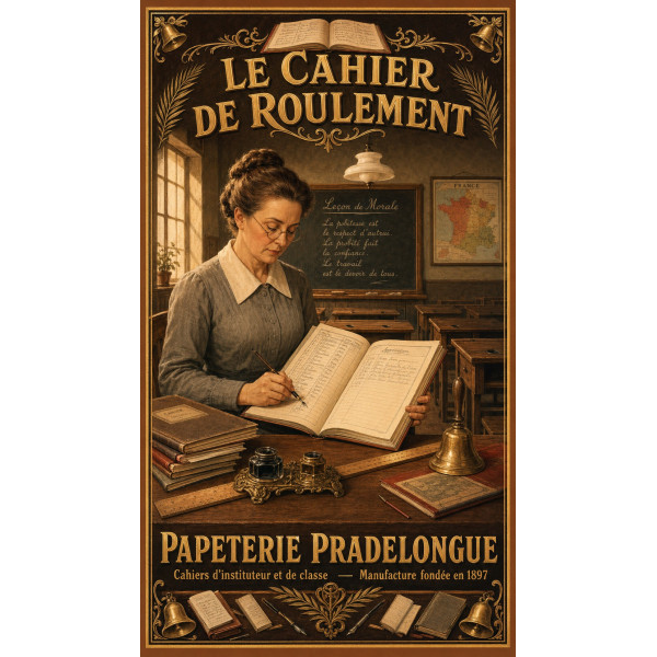 Le Cahier de Roulement – affiche & plaque vintage | Manufacture Arssans