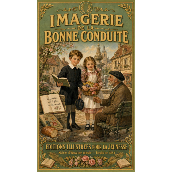 Imagerie de la Bonne Conduite – affiche & plaque vintage | Manufacture Arssans