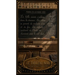 Le Tableau Noir – affiche & plaque vintage | Manufacture Arssans