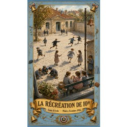 La Récréation de 10h – affiche & plaque vintage | Manufacture Arssans