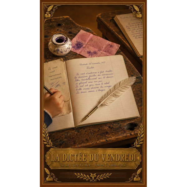 La Dictée du Vendredi – affiche & plaque vintage | Manufacture Arssans