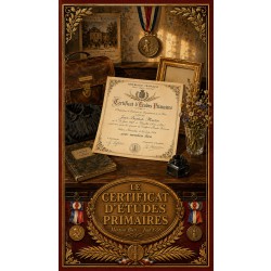 Le Certificat d'Études Primaires – affiche & plaque vintage | Manufacture Arssans