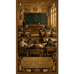 La Classe Unique du Village – affiche & plaque vintage | Manufacture Arssans