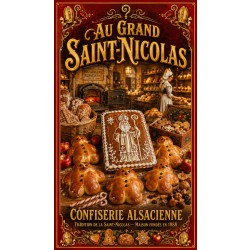 Au Grand Saint-Nicolas – affiche & plaque vintage | Manufacture Arssans