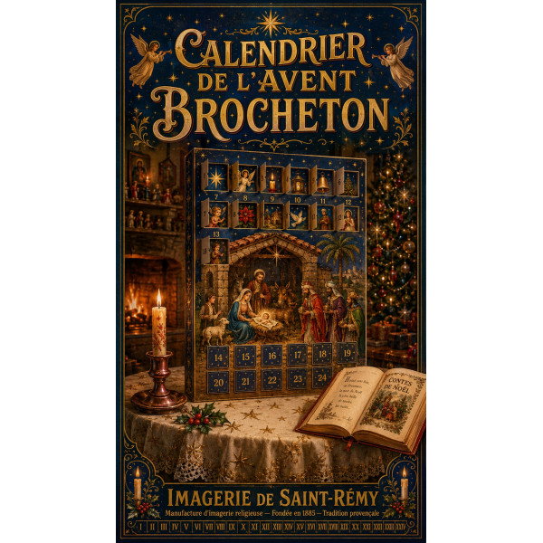 Calendrier de l'Avent Brocheton – affiche & plaque vintage | Manufacture Arssans
