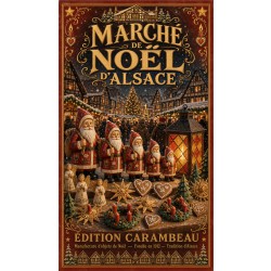 Marché de Noël d'Alsace – affiche & plaque vintage | Manufacture Arssans