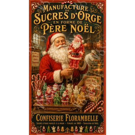 Manufacture de Sucres d'Orge en Forme de Père Noël — Manufacture Arssans