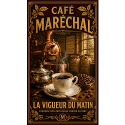 Café Maréchal – affiche & plaque vintage | Manufacture Arssans