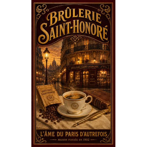 Brûlerie Saint-Honoré – affiche & plaque vintage | Manufacture Arssans