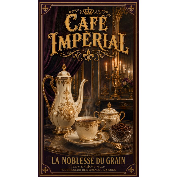 Café Impérial – affiche & plaque vintage | Manufacture Arssans
