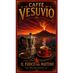 Caffè Vesuvio – affiche & plaque vintage | Manufacture Arssans