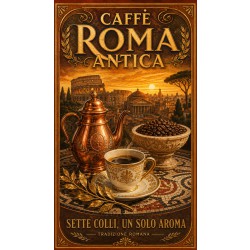 Caffè Roma Antica – affiche & plaque vintage | Manufacture Arssans