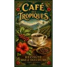 Café des Tropiques – affiche & plaque vintage | Manufacture Arssans
