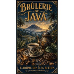 Brûlerie de Java – affiche & plaque vintage | Manufacture Arssans
