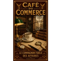 Café du Commerce – affiche & plaque vintage | Manufacture Arssans