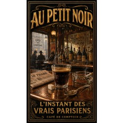 Au Petit Noir – affiche & plaque vintage | Manufacture Arssans