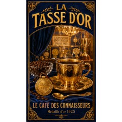 La Tasse d'Or – affiche & plaque vintage | Manufacture Arssans