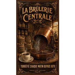 La Brûlerie Centrale – affiche & plaque vintage | Manufacture Arssans