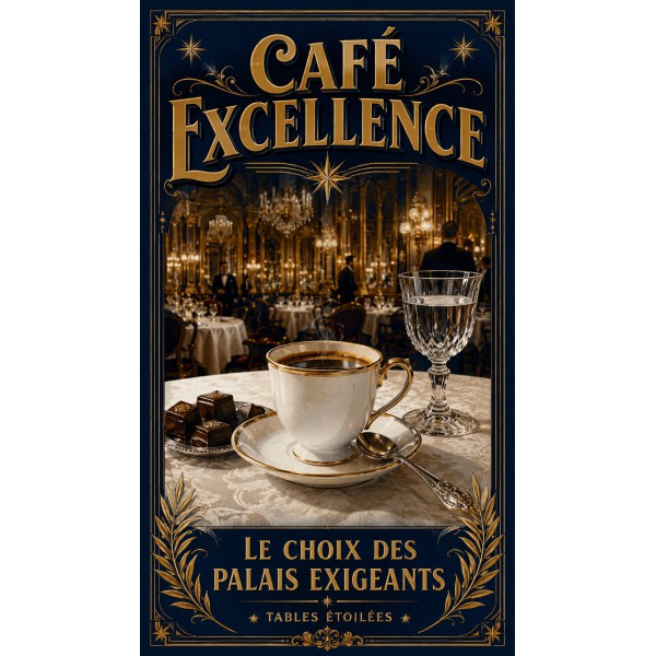 Café Excellence – affiche & plaque vintage | Manufacture Arssans