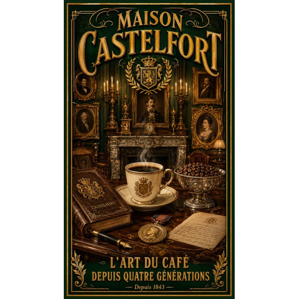 Maison Castelfort – affiche & plaque vintage | Manufacture Arssans