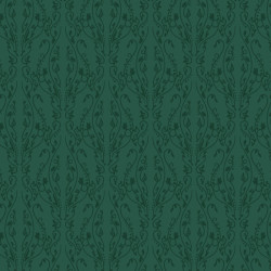 Papier Peint Arabesque Volutea Vert Sapin