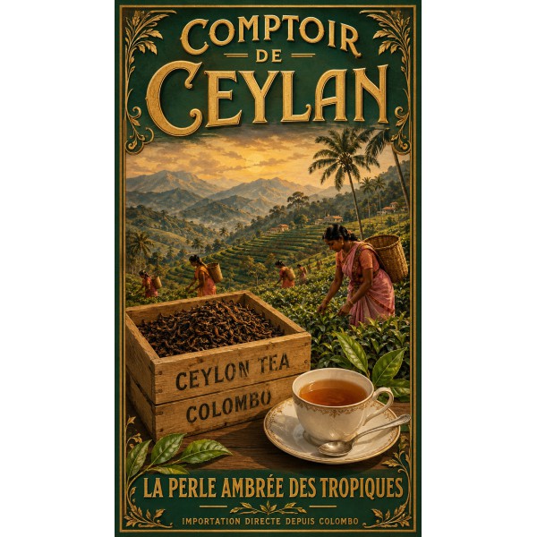 Comptoir de Ceylan – affiche & plaque vintage | Manufacture Arssans