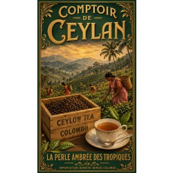 Comptoir de Ceylan – affiche & plaque vintage | Manufacture Arssans