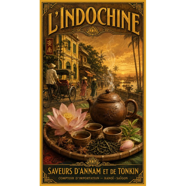 L'Indochine – affiche & plaque vintage | Manufacture Arssans