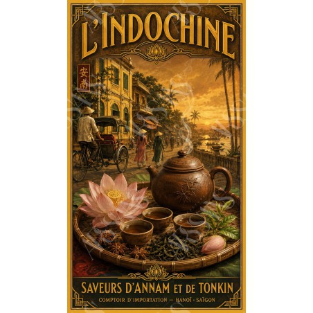 L'Indochine – affiche & plaque vintage | Manufacture Arssans