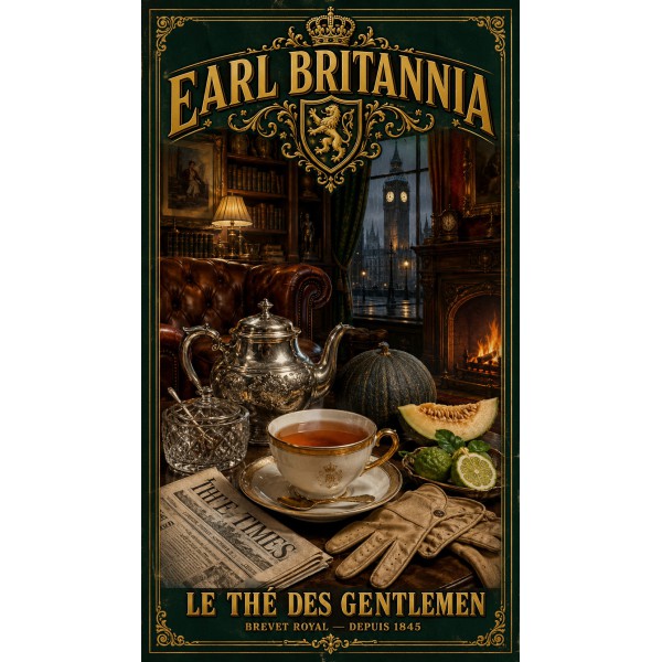 Earl Britannia – affiche & plaque vintage | Manufacture Arssans