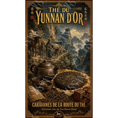 Thé du Yunnan d'Or – affiche & plaque vintage | Manufacture Arssans