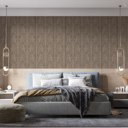 Papier Peint Arabesque Volutea Terre d'Argile