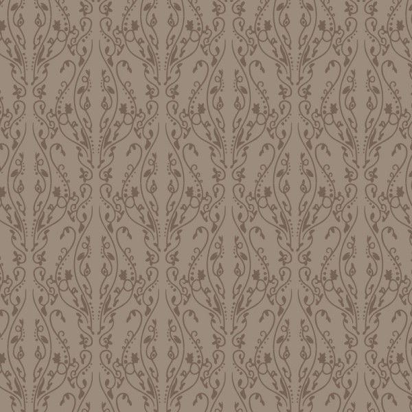 Papier Peint Arabesque Volutea Terre d'Argile — Ambiance 2