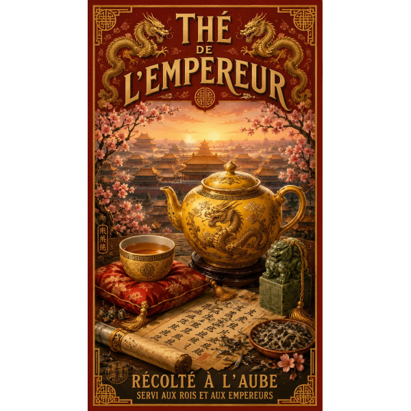 Thé de l'Empereur – affiche & plaque vintage | Manufacture Arssans