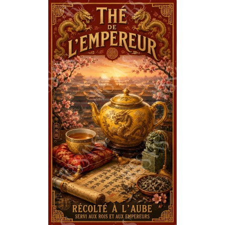 Thé de l'Empereur – affiche & plaque vintage | Manufacture Arssans