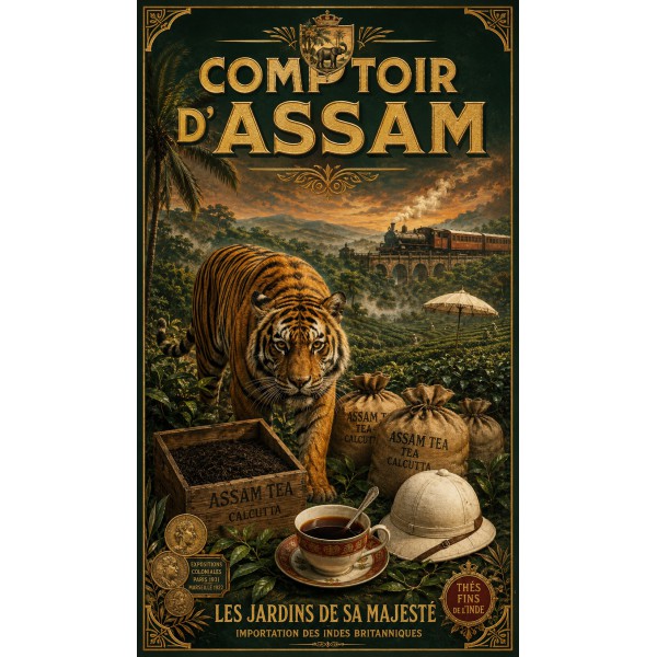 Comptoir d'Assam – affiche & plaque vintage | Manufacture Arssans