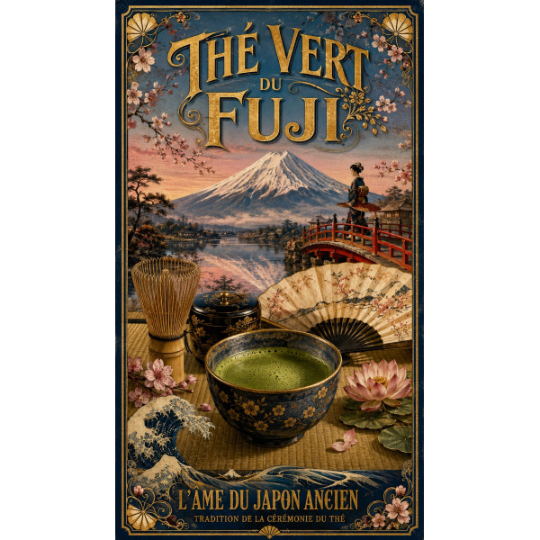 Thé Vert du Fuji – affiche & plaque vintage | Manufacture Arssans