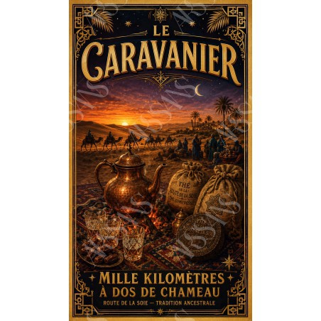 Le Caravanier – affiche & plaque vintage | Manufacture Arssans